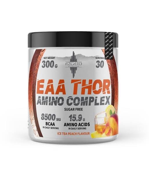 أزجارد نيوترشن إي أيه أيه ثور أمينو كومبلكس 300 جرام (30 جرعة) خوخ - Azgard Nutrition EAA THOR