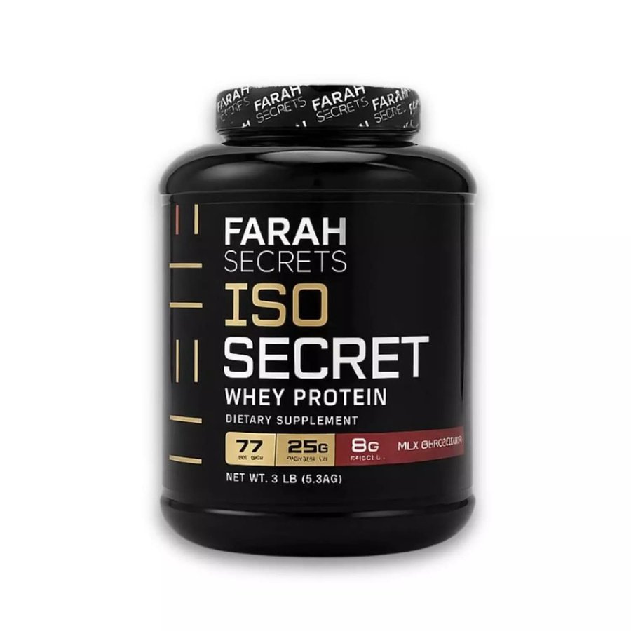 فرح سيكريتس أيزو سيكريت واي بروتين أيزوليت 77 جرعة (شوكولاتة بالحليب) - Farah Secrets ISO Secret