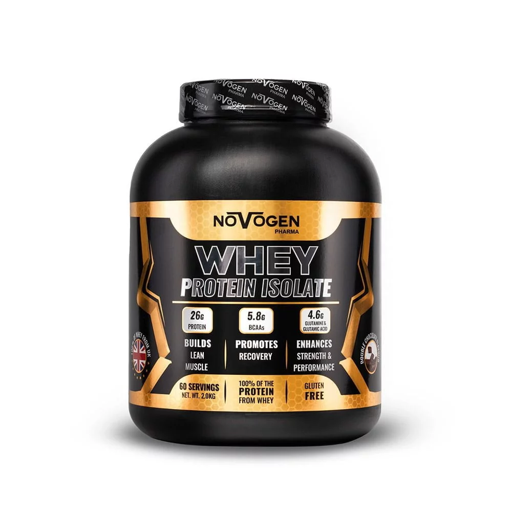 نوفوجين فارما واي بروتين أيزوليت 2 كيلو (دبل شوكولاتة) - Novogen Whey Protein Isolate