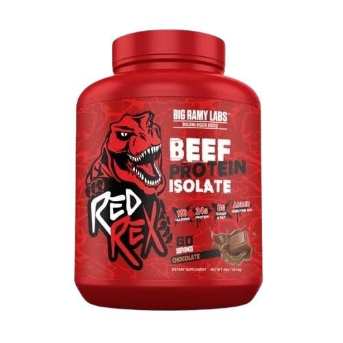بيج رامي لابز ريد ريكس بيف بروتين آيزوليت (60 جرعة) شوكولاتة - Big Ramy Labs Red Rex Beef Protein Isolate